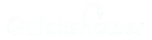 Quick Shower White Logo